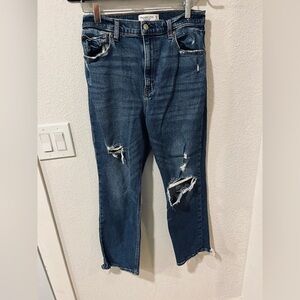 Abercrombie & Fitch Ankle straight ultra high rise